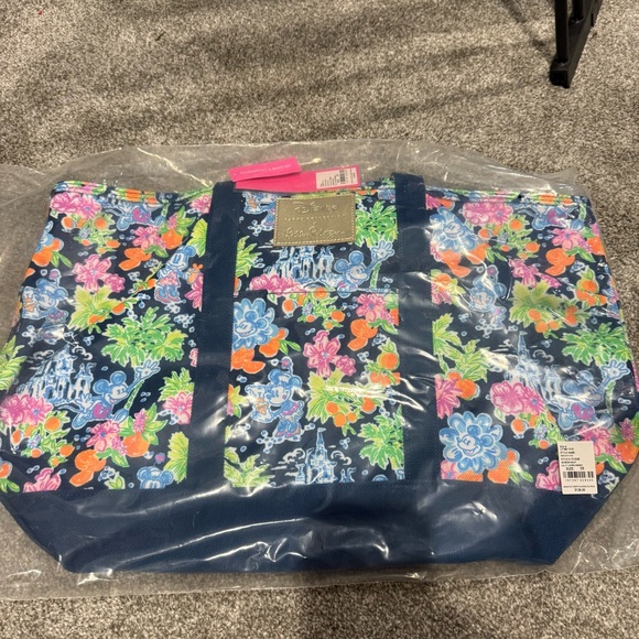 Lilly Pulitzer Mickey Mouse Canvas Tote - Picture 3 of 4